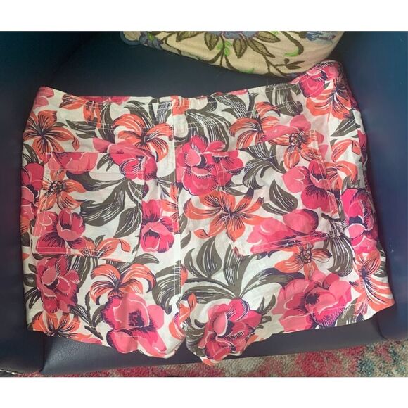 Gap Women's Linen-Cotton Shorts Coral Color - Picture 9 of 10